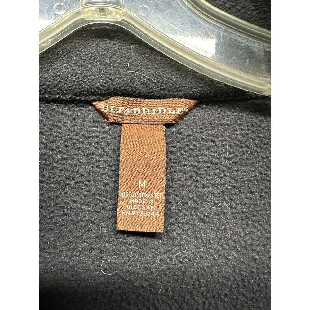 Bit & Bridle Women's Fleece Zip Up Jacket Size Medium - Picture 2 of 3